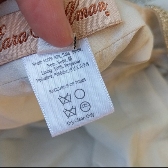 Mara Hoffman Athena beaded silk chiffon gown 0 wedding bohemian - Picture 12 of 16